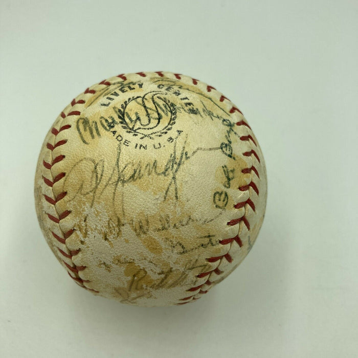 Nellie Fox 1964 Colts 45's VS Oakland Athletics A's Team Signed Baseball