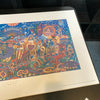 Carlos Santana Signed Large Art 21x34 Lithograph With JSA COA "Santana"