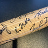 1996 Atlanta Braves Team Signed Bat Chipper Jones Maddux Smoltz Glavine JSA COA