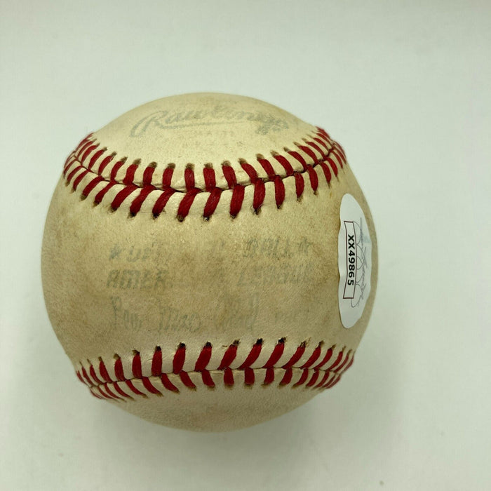 Bill Dickey Signed Vintage American League Macphail Baseball JSA COA