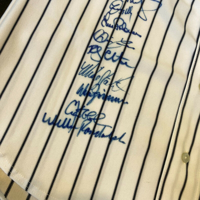 2000 New York Yankees World Series Champs Team Signed Jersey Derek Jeter JSA COA