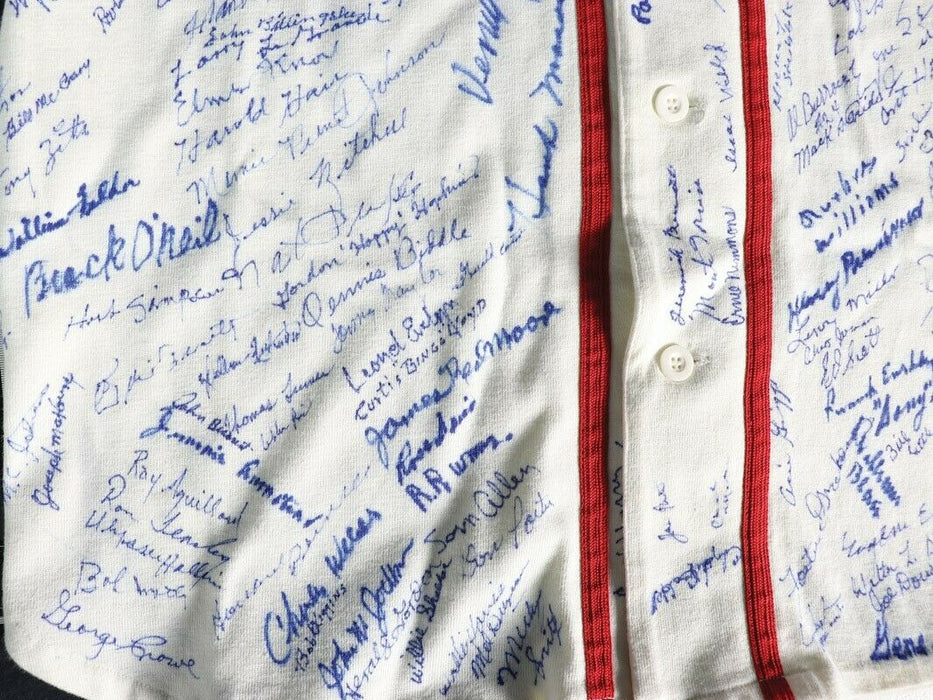 Extraordinary Negro League Legends Signed Jersey With Over 200 Autographs JSA