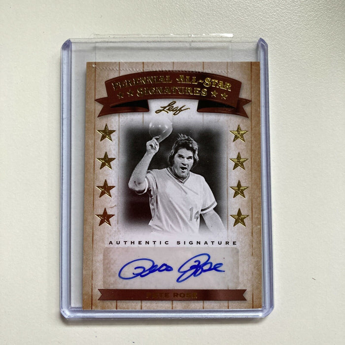 2011 Leaf Pete Rose #17/17 Auto Signed Autographed Baseball Card