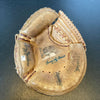 Larry Yogi Berra Signed 1950's Game Model Catchers Mitt Glove Beckett COA