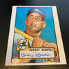 Mickey Mantle Signed Autographed 1952 Topps Rookie Card 8x10 Photo JSA COA