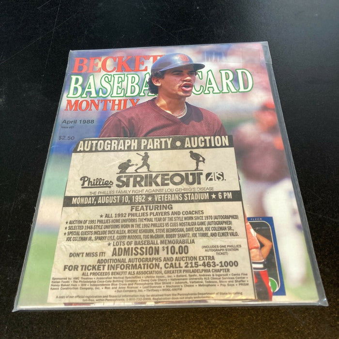 Dale Murphy Signed Autographed Baseball Magazine