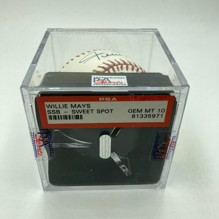 Willie Mays Signed Major League Baseball PSA DNA Graded 10 GEM MINT