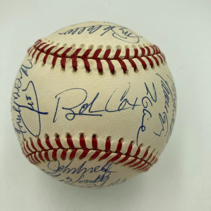 Stunning 1995 Atlanta Braves World Series Champs Team Signed Baseball JSA COA
