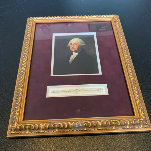 President George Washington Signed Autographed Cut Signature Full Name JSA COA