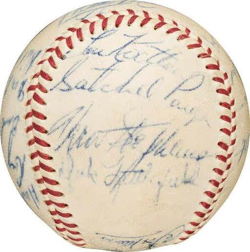 Satchel Paige 1953 St. Louis Browns Team Signed Baseball With JSA COA