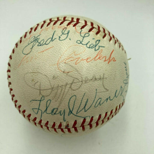 Dizzy Dean Harry Hooper Marquard Frick Medwick HOF Multi Signed Baseball JSA COA