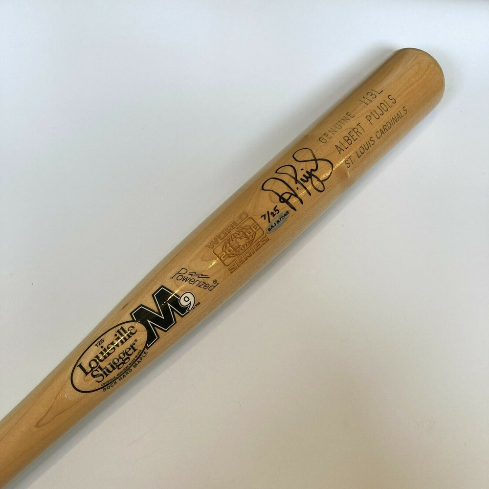 Albert Pujols Signed Louisville Slugger Game Model Baseball Bat UDA Upper Deck