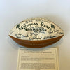 1983 Michigan State Spartans Team Signed Football Nick Saban JSA COA