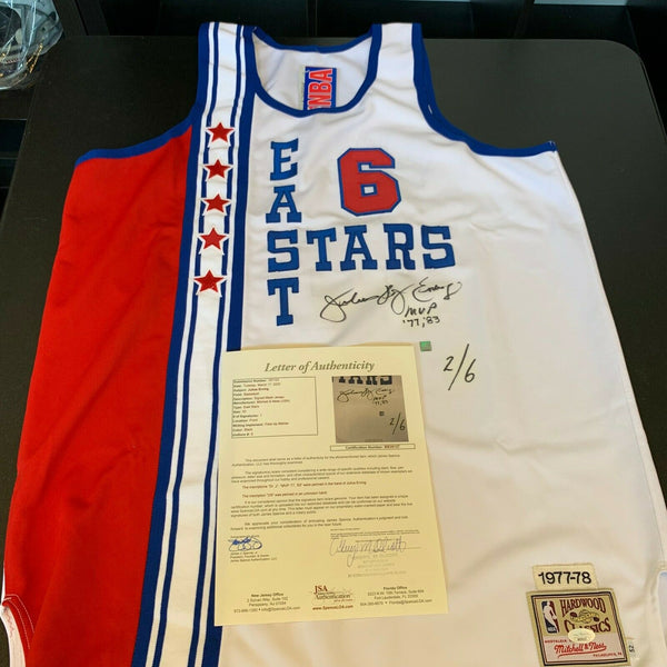 Julius Erving Philadelphia 76ers Autographed 1980 All Star Game