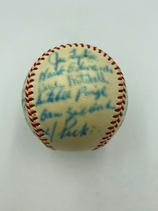 1948 Cleveland Indians World Series Champs Team Signed Baseball JSA COA