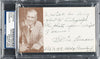 Tris Speaker Signed Autographed Index Card With His Address PSA DNA COA