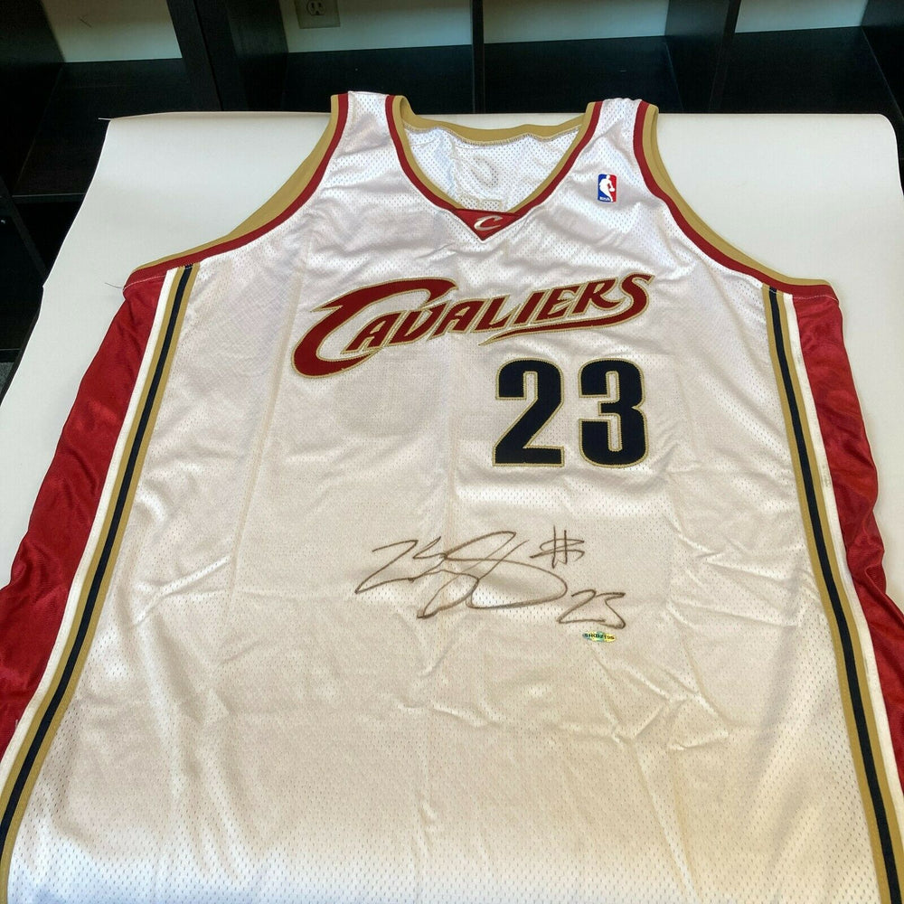 Lebron James Signed Rookie 2003-04 Cavaliers Game Issued Jersey UDA & MEARS COA