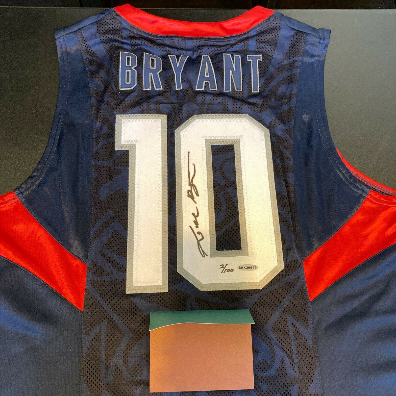 Kobe Bryant Signed 2008 Pro Cut Team USA Olympics Jersey With UDA Uppe —  Showpieces Sports