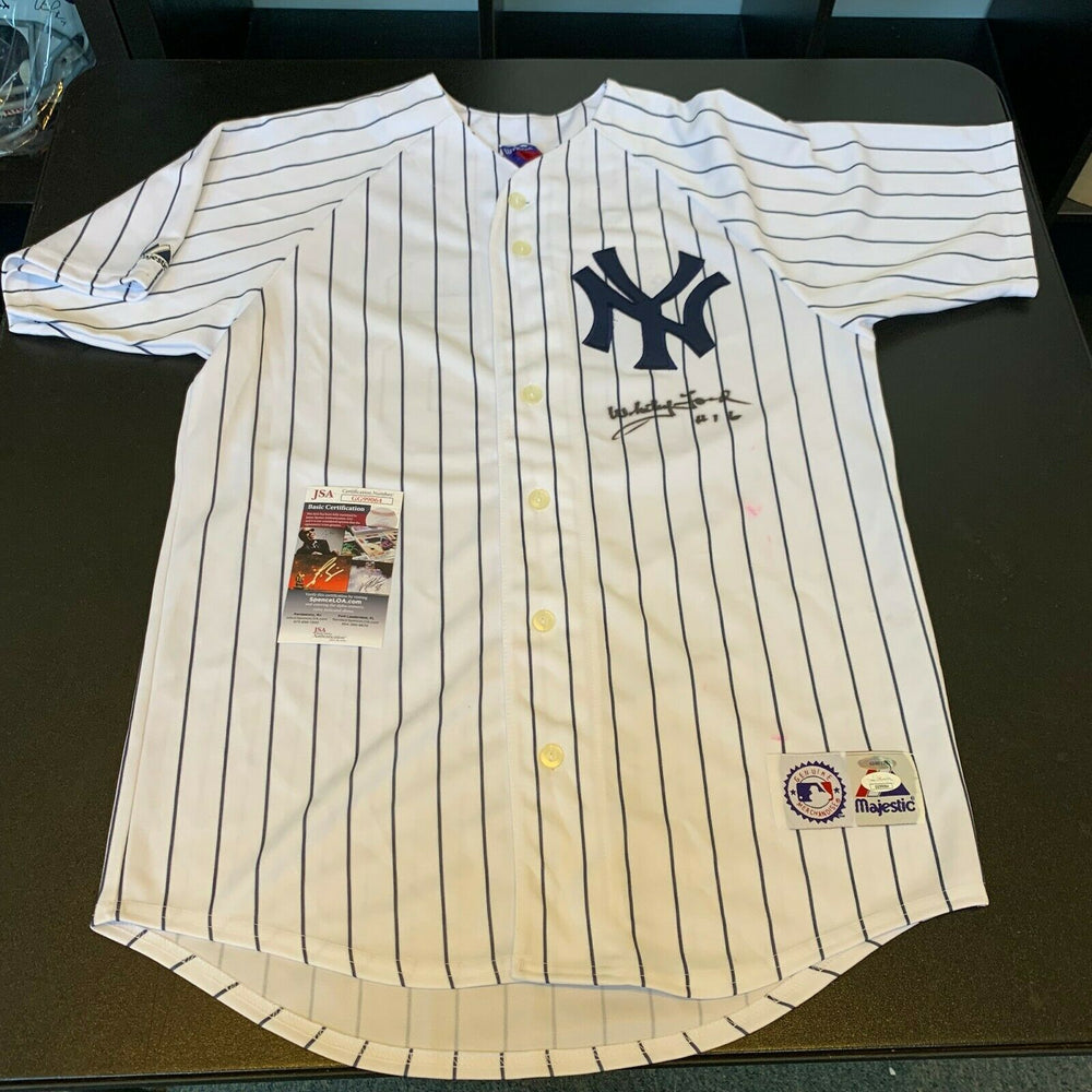 Whitey Ford #16 Signed Authentic New York Yankees Jersey With JSA COA