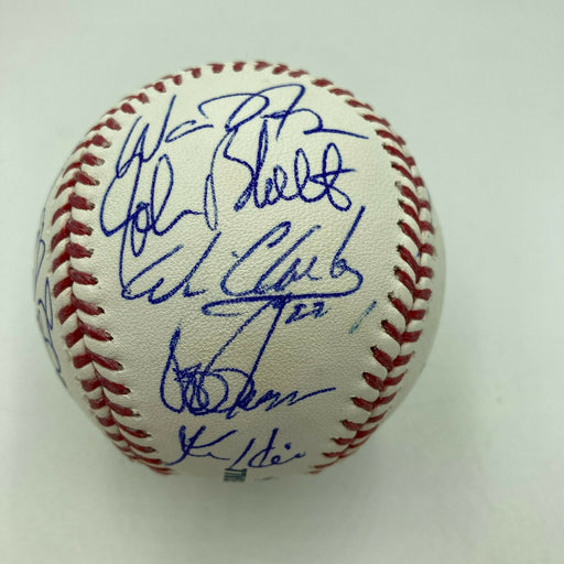 2010 Texas Rangers Team Signed Baseball Vladimir Guerrero Josh Hamilton BAS COA