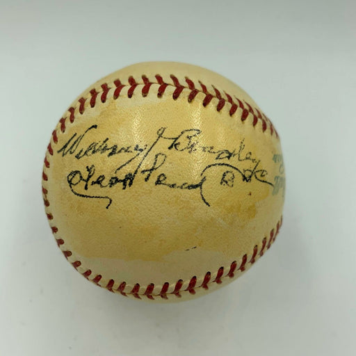 Williams Bill Bradley Single Signed American League Baseball Only One Known JSA