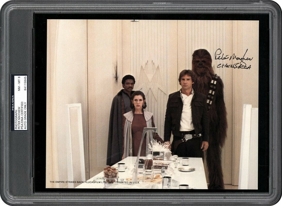 Peter Mayhew Chewbacca Signed 8x10 Star Wars Photo PSA/DNA Near Mint