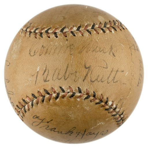 Babe Ruth & Lou Gehrig  1934 Tour of Japan Team Signed Baseball PSA DNA COA