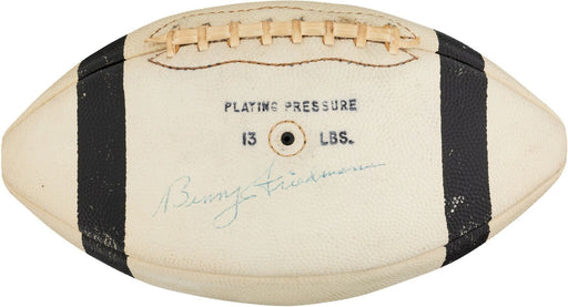 1960's Benny Friedman Single Signed Autographed Football PSA DNA & JSA COA