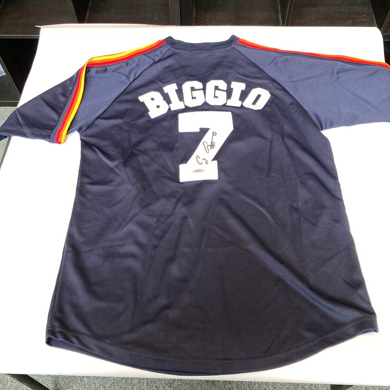 Craig Biggio Signed Authentic 1988 Houston Astros Jersey Tristar