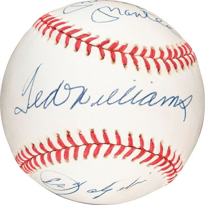 Mickey Mantle Ted Williams Carl Yastrzemski Triple Crown Signed Baseball UDA COA