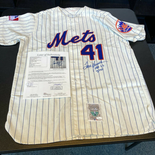 Beautiful Tom Seaver "HOF 1992 311 Wins" Signed New York Mets Jersey JSA COA