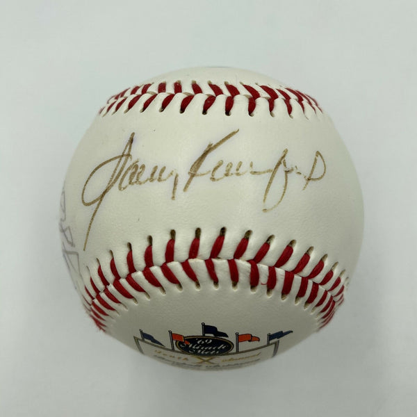 Sandy Koufax New York Greats Multi Signed 1999 B.A.T Dinner Baseball JSA COA