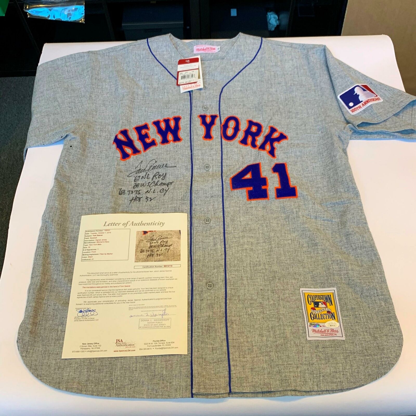 tom seaver signed jersey products for sale