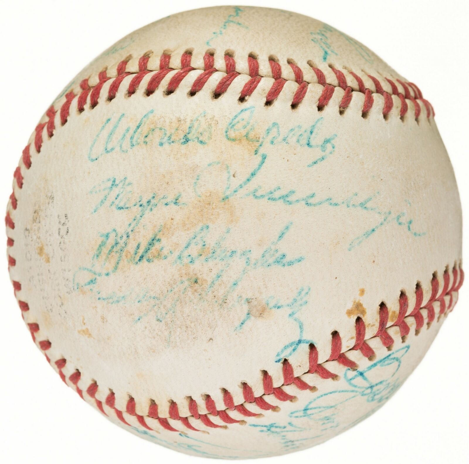 1957 Minneapolis Millers Team Signed Baseball Orlando Cepeda Pre Rookie JSA COA