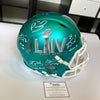 2019 Kansas City Chiefs Super Bowl LIV Champs Team Signed Helmet Fanatics COA