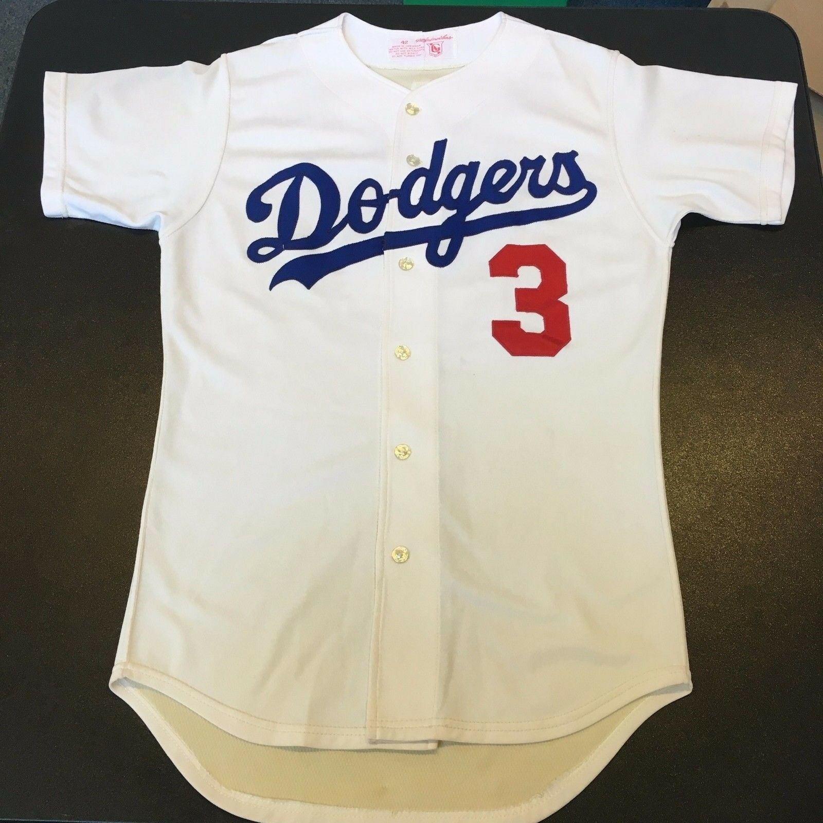 1980's Steve Sax Early Career Game Used Los Angeles Dodgers Jersey