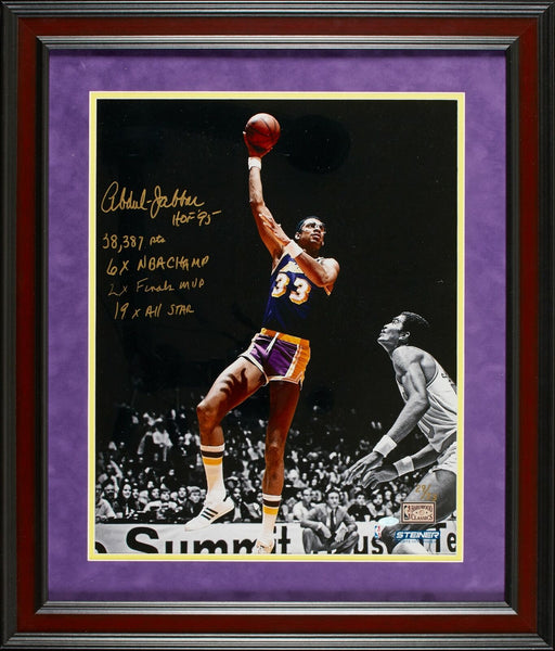 Beautiful Kareem Abdul Jabbar Signed Heavily Inscribed 16x20 Photo 29/33 Steiner
