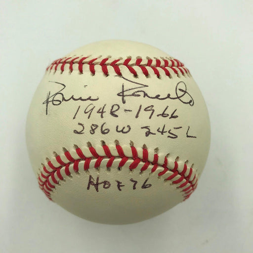 Robin Roberts HOF 1976 286 Wins Signed Heavily Inscribed STAT Baseball JSA COA