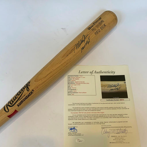 Mo Vaughn "MVP 1995" Signed Game Used Rawlings Big Stick Baseball Bat JSA COA