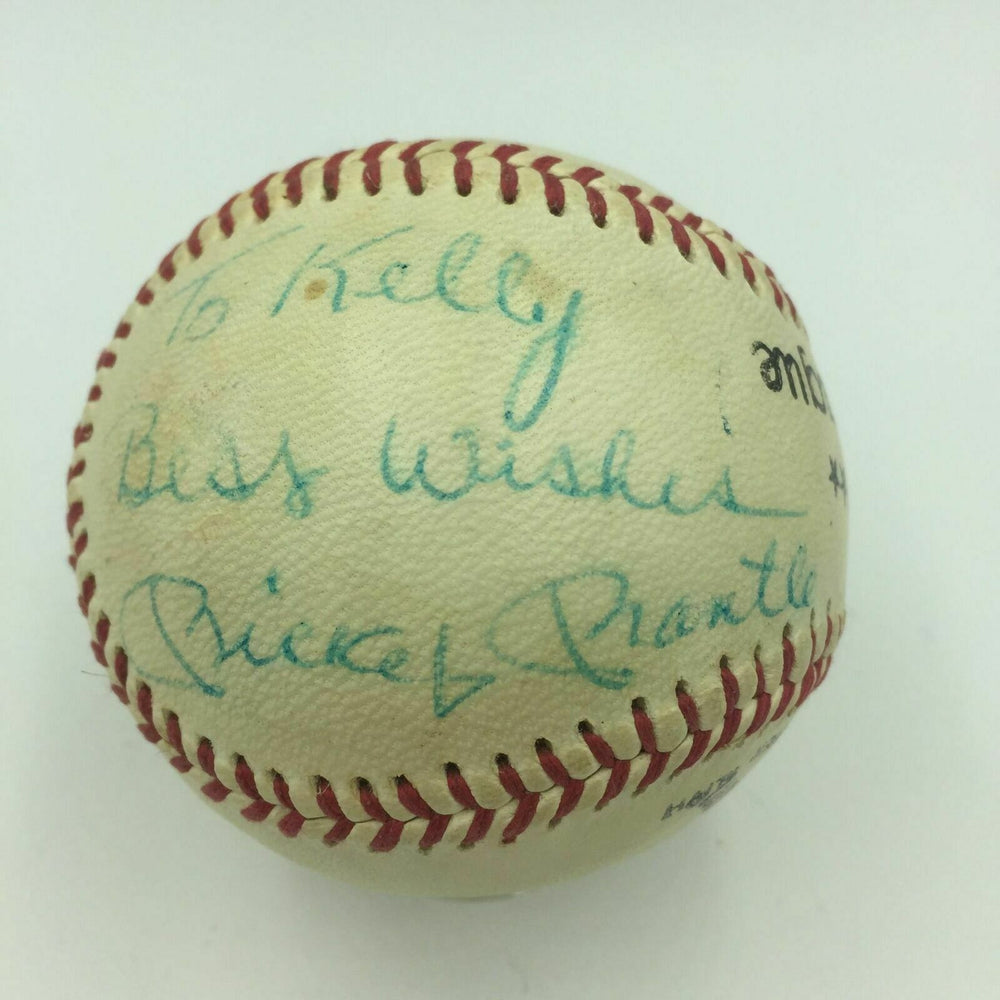Vintage 1960's Mickey Mantle Single Signed Autographed Baseball With JSA COA