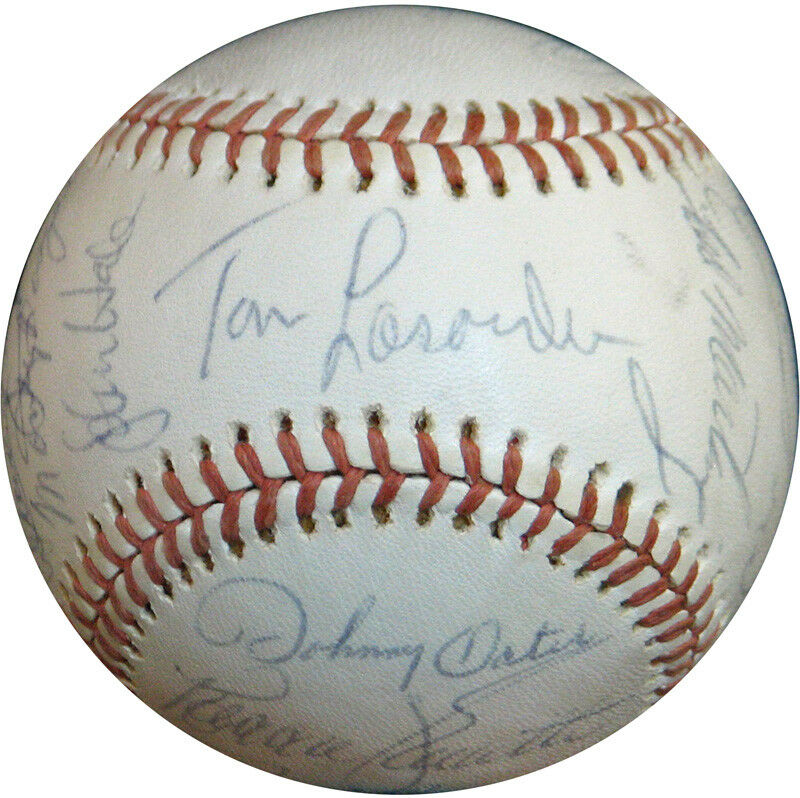 1977 Los Angeles Dodgers National League Champions Team Signed Baseball PSA DNA