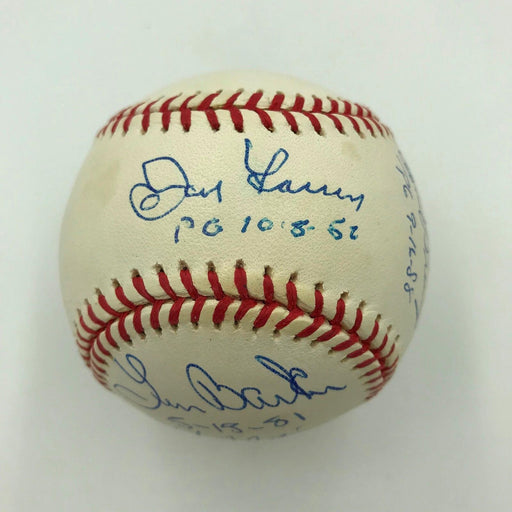 Rare Perfect Game Club Signed Heavily Inscribed Baseball Don Larsen 5 Sigs