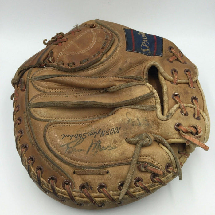 Incredible 1970's Thurman Munson Signed Autographed Catchers Mitt Glove JSA COA