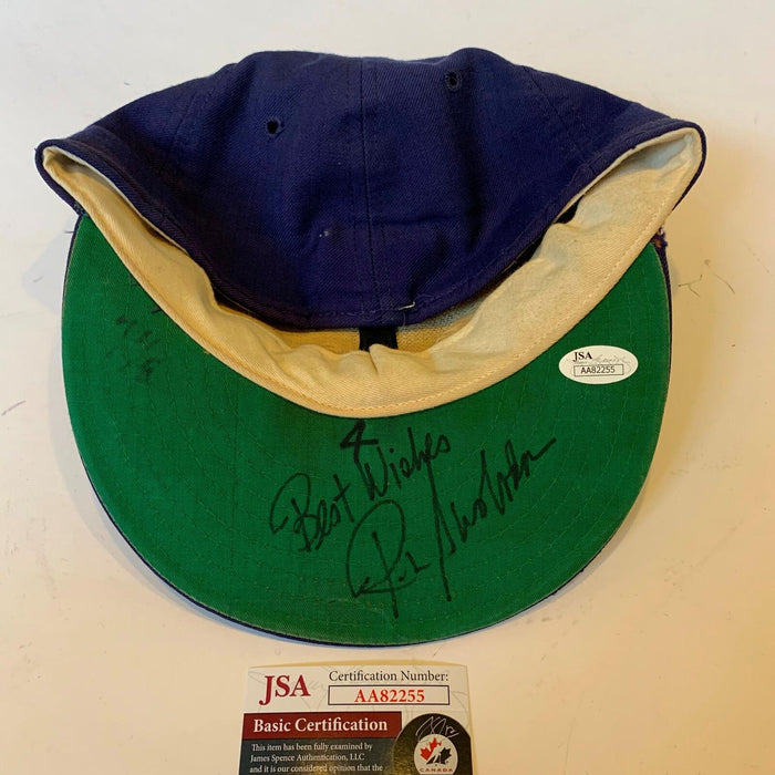 1960's Ron Swoboda Signed Game Used New York Mets Hat Cap With JSA COA
