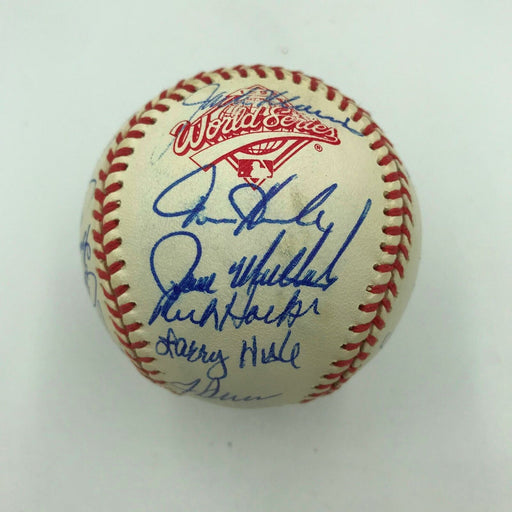 1992 Toronto Blue Jays World Series Champs Team Signed W.S. Baseball JSA COA