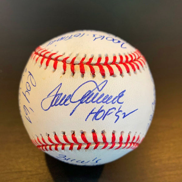 The Finest Tom Seaver Signed Heavily Inscribed Stat Baseball With PSA DNA COA