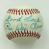 1970's Pee Wee Reese "Good Luck" Signed National League Feeney Baseball PSA DNA