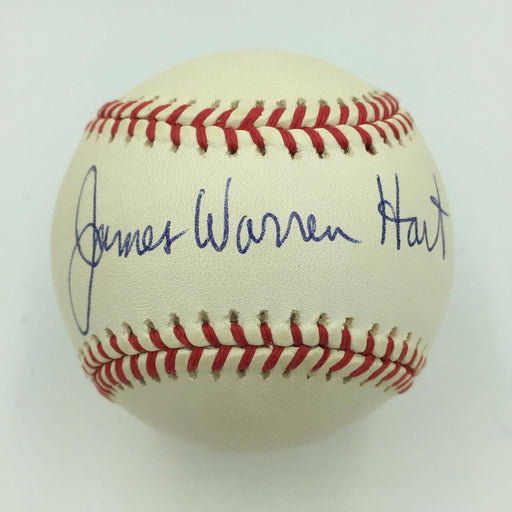 Jim James Warren Hart NFL Signed Official National League Baseball With JSA COA