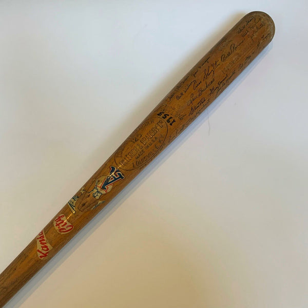 1955 Kansas City Athletics Team Signed Game Used Baseball Bat 28 Signatures