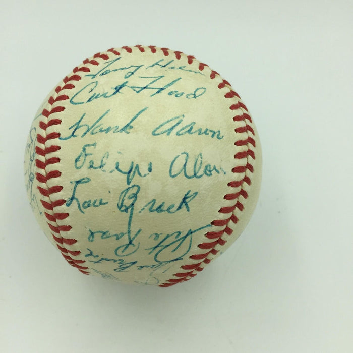 1968 All Star Game Team Signed Baseball Willie Mays Hank Aaron Mccovey JSA COA